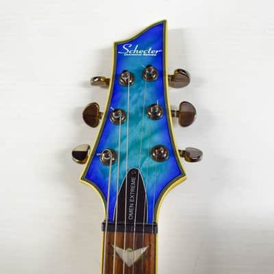Schecter Omen Extreme-6 - Ocean Blue Burst image 8