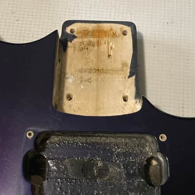 1990's Japan Jackson Professional Stealth HX Flat Top Purple Guitar Body Hard Tail image 10