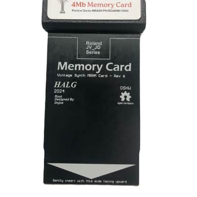 Roland/Akai Memory Data Card 16 x 256MRAM or 8 x 512MRAM -4MB for JD+JV Series image 1