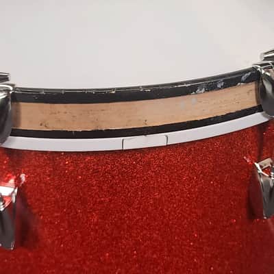Used Vintage Gretsch Progressive Jazz Drum Set 1960s Tangerine - Very Good image 4