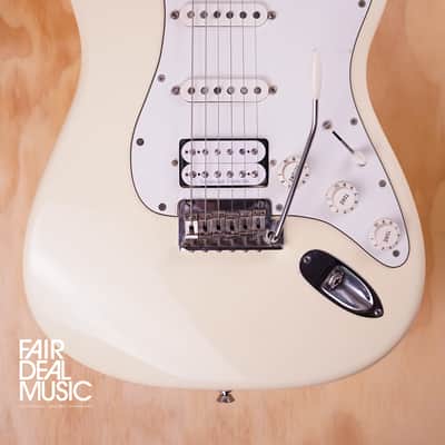 Fender American Standard Stratocaster HSS Electric Guitar in Olympic White, USED image 1