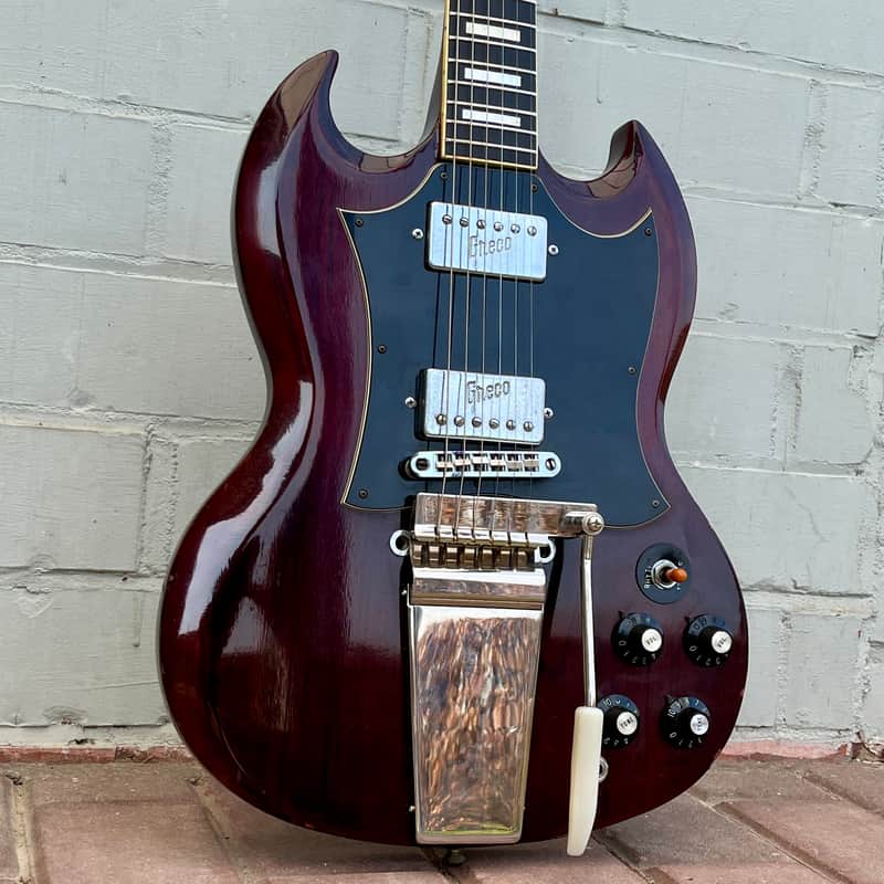 RARE 1974 Greco SG-600 (Angus Young AC/DC Inspired) … Maxon U-1000 PAF REPLICA + Batwing Pickguard + Vibrola ... Made in Japan Lawsuit Era + GIGBAG image 1