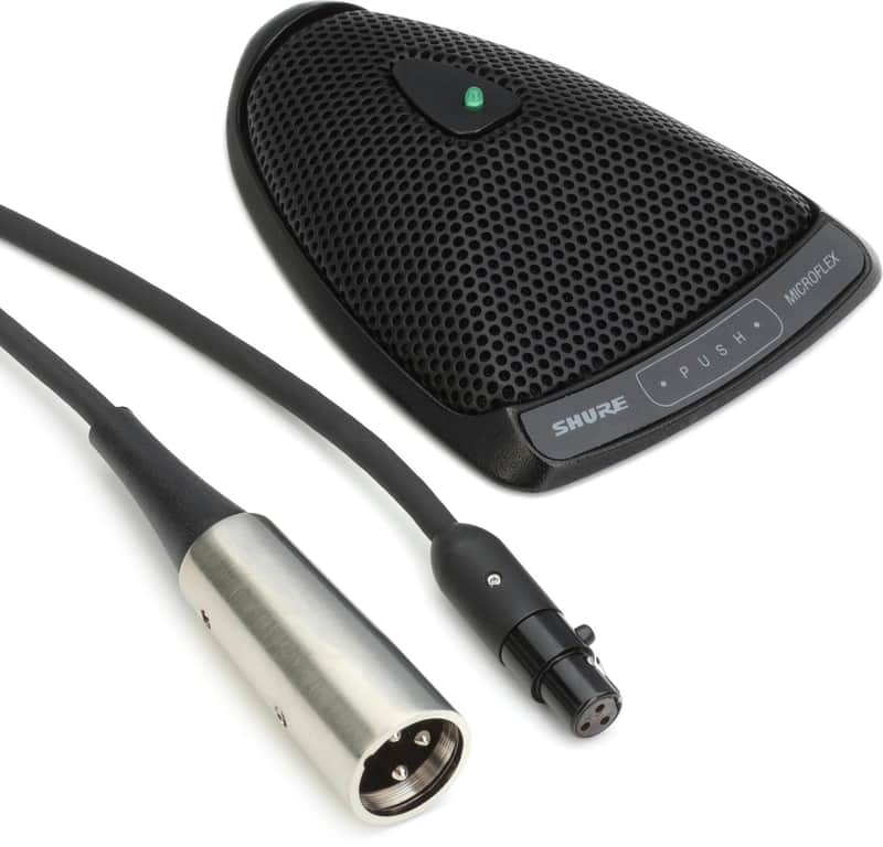 Shure MX393/O Microflex Boundary Omnidirectional Microphone image 1
