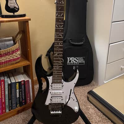 Ibanez JEMJR-BK Steve Vai Signature with Jatoba Fretboard 2022 - Present - Black image 2