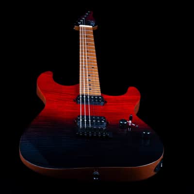 Jet JS-1000 Vulcano 1000 Series Mahogany Solid Flamed Maple Top Body Canadian Roasted Maple Neck 6-String Electric Guitar image 9