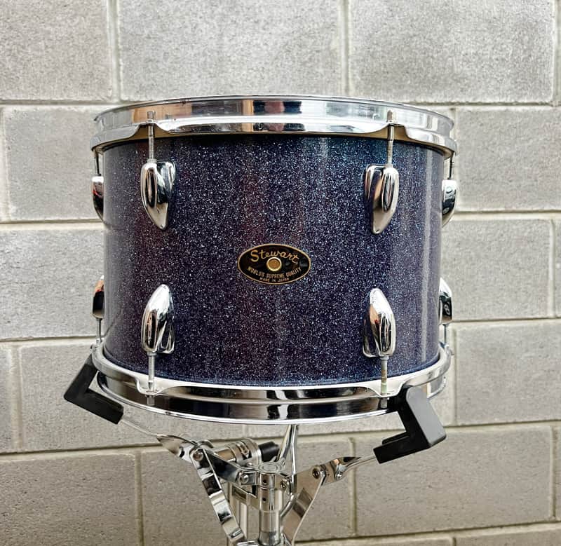 1960's Stewart Made In Japan 13x9 Rack Tom in Blue Sparkle image 1