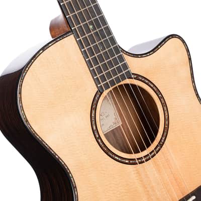 Cort GAPFBEVELNAT Grand Regal Bevel Cut Spruce Top Mahogany Neck 6-String Acoustic-Electric Guitar image 5