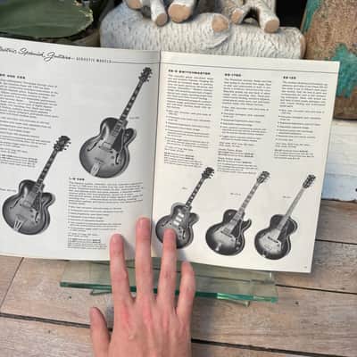 1959-1960 Gibson Full Line Catalog Les Paul ES Rare Vintage Case Candy Brochure Burst image 9