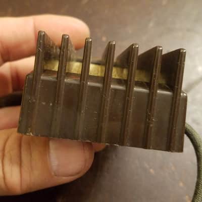 Turner Rare 162 Crystal harp mic lo-fi Hi-Z vintage 1950s - brown and gold image 5