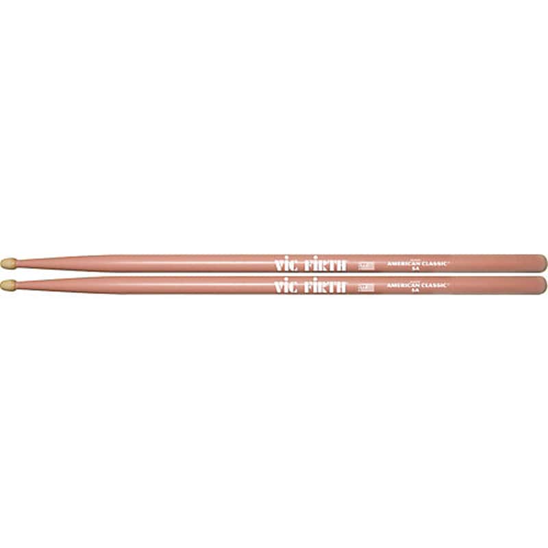 Vic Firth 5a Pink Drum Sticks Wood Tip 5AP image 1