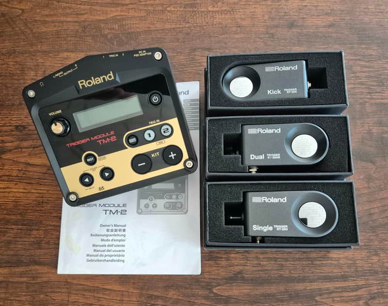 Roland TM-2 Trigger Module + RT-30K / RT-30H / RT-30HR Bundle | Complete Hybrid Kit image 1