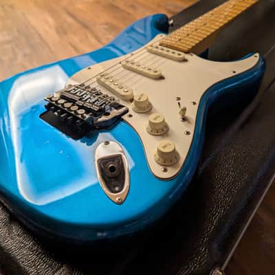 Fender Contemporary Stratocaster Electric Guitar SSS Japan Mid 1980s Lake Placid Blue W/HSC image 5