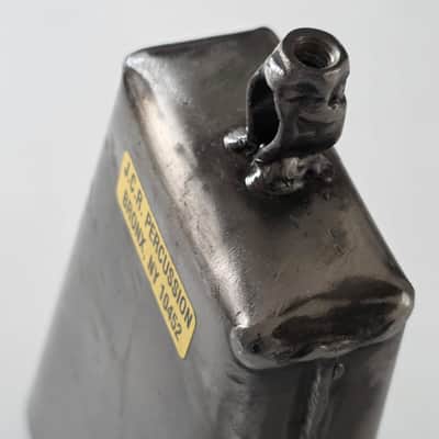 Rare J.C.R. Percussion Bronx NY Large Timbales Cowbell – Cali Rivera Handmade – Near Mint 8¼" image 13