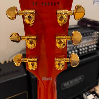 Gibson Custom Shop M2M Orange Widow Les Paul Custom Figured image 4