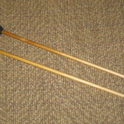 one pair new old stock A+ Mike Balter MB10AB (10AB) Hard Keyboard Mallets, 7/8" phenolic (plastic) round HEADS and natural birch HANDLES - mid to late 1990s (+ packaging) Unwound Series image 9