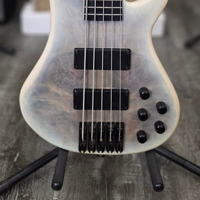 AIO S8-5 5-String Bass Guitar - White Burst GS-055 image 2