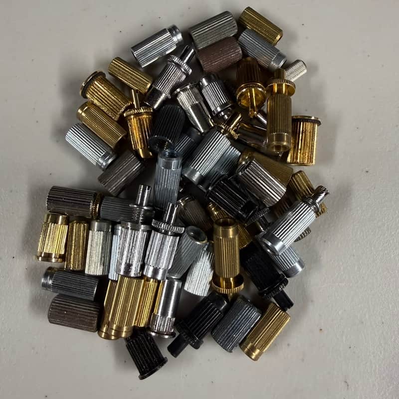 Bridge Post Lot 8 Matched Pairs Tons of Bushings Luthier Pack (B-484) image 1