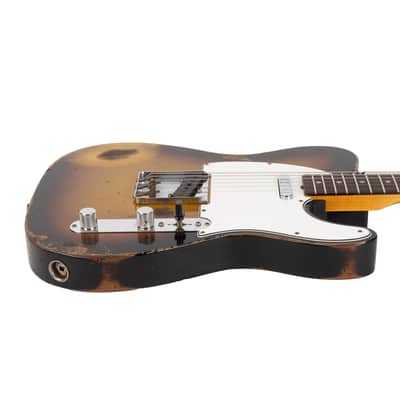 Used Fender Custom Shop 1961 Telecaster Heavy Relic - Faded Bleached 3-Color Sunburst image 5