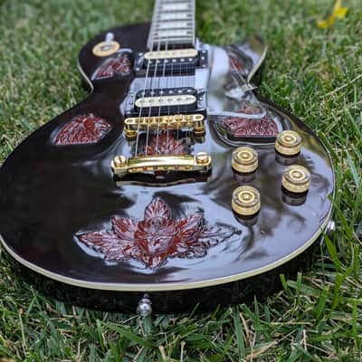 The "Imperial" Custom: Hand-Carved Braganza Single-Cut Electric Guitar. One-of-a-Kind image 1
