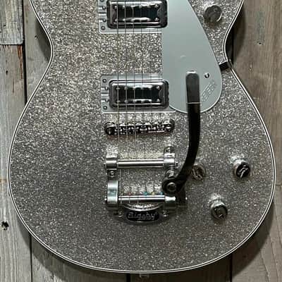 New Gretsch Guitars G5230T Electromatic Sparkle Jet FT Single-Cut with Bigsby Electric Guitar Silver Sparkle, Ships Fast with Pro Set Up!! image 4