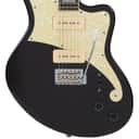 D'Angelico PREMIER BEDFORD DAPBEDBLFCTR * Offset Solid Body, Black Flake
