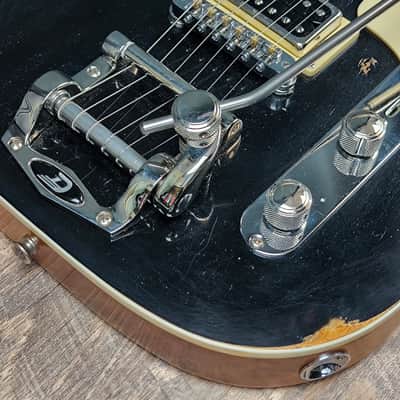 MyDream Partcaster Custom Built - Relic Black Thinline Gibson Scale Duesenberg image 6