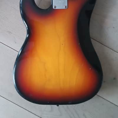 Maya Telecaster Bass Lipstick Pickup 1970s Sunburst image 6