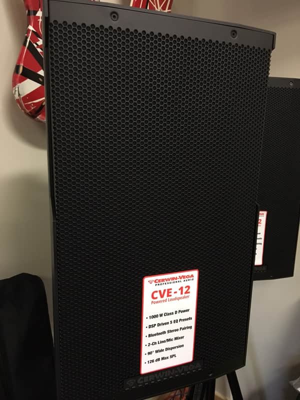 NEW Cerwin Vega CVE-12 Bluetooth Enabled Powered 12in 1000W Speaker image 1