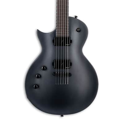 ESP LTD LEC1000 Baritone Left Handed - Charcoal Metallic Satin - B-Stock image 1