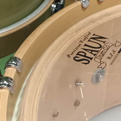 Spaun USA Custom Maple Shell Pack in Green Fade – 20″,10″,12″,15″ & 13″SN image 24
