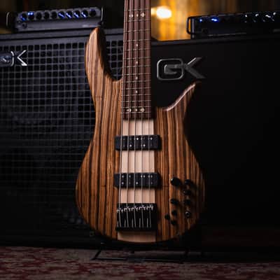 Fodera Monarch 5 Elite 38th Anniversary Zebrawood 2022 image 17