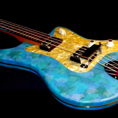 Egmond BEG 2-V 1967 Blue Vinyl.  Retro Cool Bass. A true vintage piece. RARE. image 11