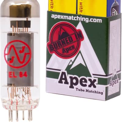 JJ Electronic EL84 Power Tube Apex Matched Pair w/ Burn-In. New with Full Warranty! image 1