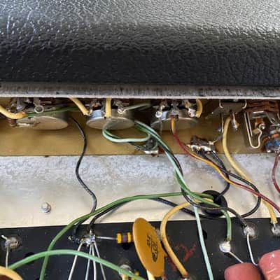 Fender Bassman 2-Channel 50-Watt Guitar Amp Head 1968 - 1969 - Silverface image 10