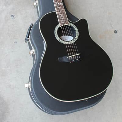 Ovation Model CC057 Celebrity Cutaway Acoustic Guitar Black Finish + OHSC image 2