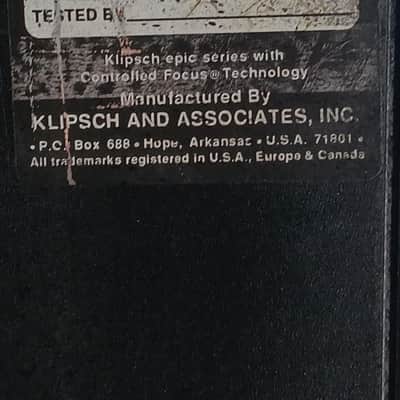 Pair of Klipsch CF-1 Floorstanding Speakers – Restored & Serviced - 1 Year WRT image 12