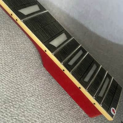 Black DIY Maple Wood Guitar Neck and 22 Frets Rosewood Fretboard image 2