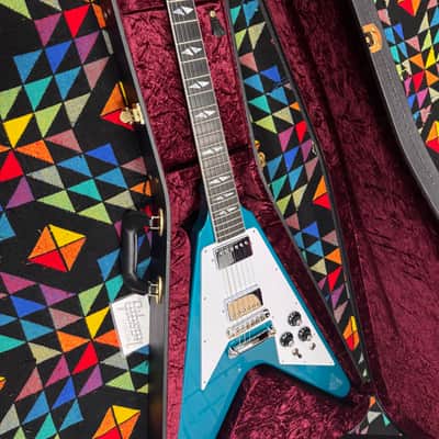 Immagine 🚀🚀🚀2026 Gibson Custom Limited Edition Flying V 1969 Reissue Aqua Mist - 1