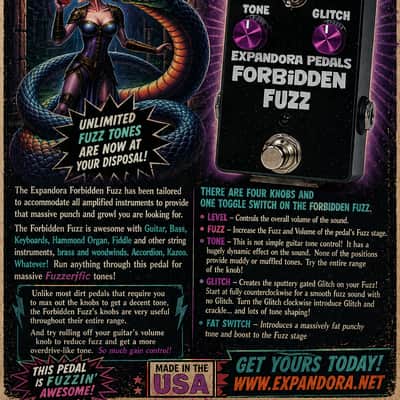 Expandora Forbidden FUZZ V2 Highly Versatile Fuzz Machine⚡Unique Tone Sculpting Tools! + GLITCH! image 4