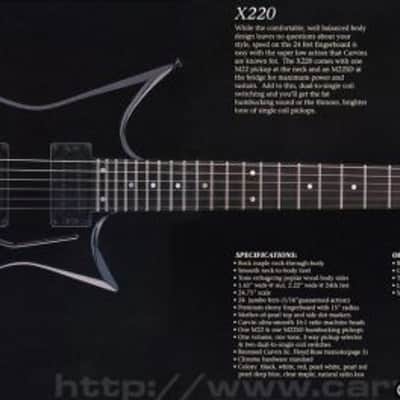 Carvin X220 with Trem 1992 Black with original case. Made in USA image 2