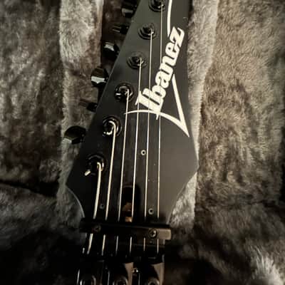 Ibanez LACS LA custom shop neck thru electric guitar black with case image 2