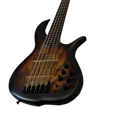 F Bass BN5 DELUXE 2020 - MATTE VARNISH - ANTIQUE BROWN BURST / BLACK GRAIN ENHANCE image 3