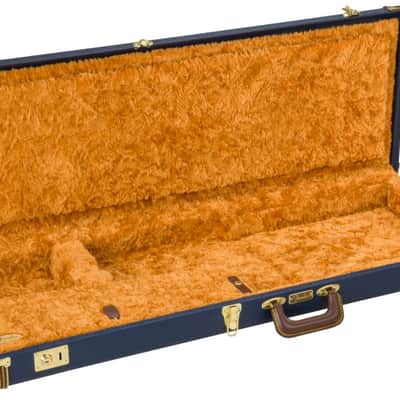 099-6106-302 Fender Classic Series Wood Case Strat/Tele Navy Blue image 2