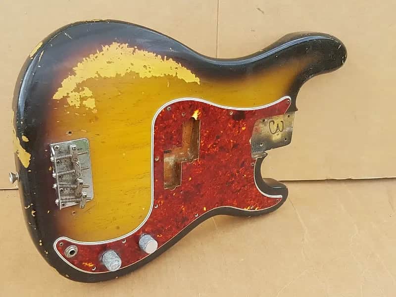 1966 FENDER PRECISION BASS BODY USA image 1