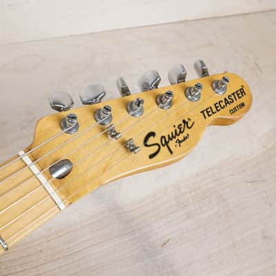 Squier CTC-55 Telecaster Custom 1983 Black Vintage Fender Japan Fujigen MIJ w/ Bag image 4