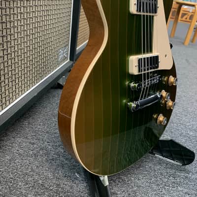 Gibson 70's Les Paul Deluxe Mod Shop 2023 - KeyLime PinStripe image 2