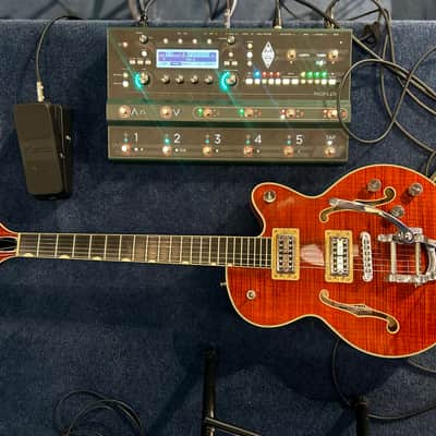 Gretsch G6659TFM Players Edition Broadkaster Jr. with Flame Maple Top 2019 - Present - Bourbon Stain image 12