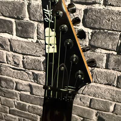 1996 ESP Pre-Lawsuit KH-2 Ouija Signature - Black (Collector piece) Rare Japan - Kirk Hammett of Metallica image 5