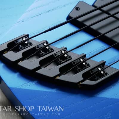 Mayones Ori 5 Enji Bass Namm Show Build-Mecha Blue image 13