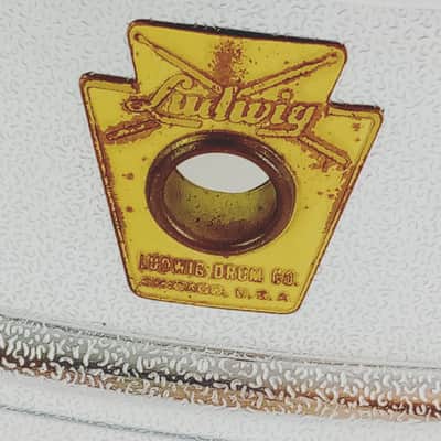 Ludwig 5x14"Prototype-Acrolite Snare Drum#404 Aluminum Shell+Rims+Lug Pre-Serial image 2